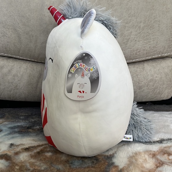 🦄 Squishmallows Panja the White Peppermint Unicorn BNWT 12” - Picture 4 of 7